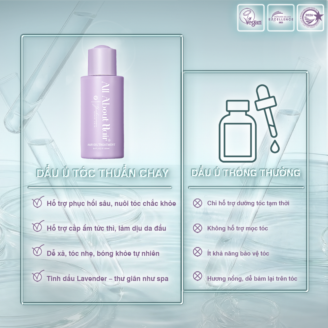  Dầu ủ dưỡng tóc Thuần chay - Oil Treatment Vegan 100ml 