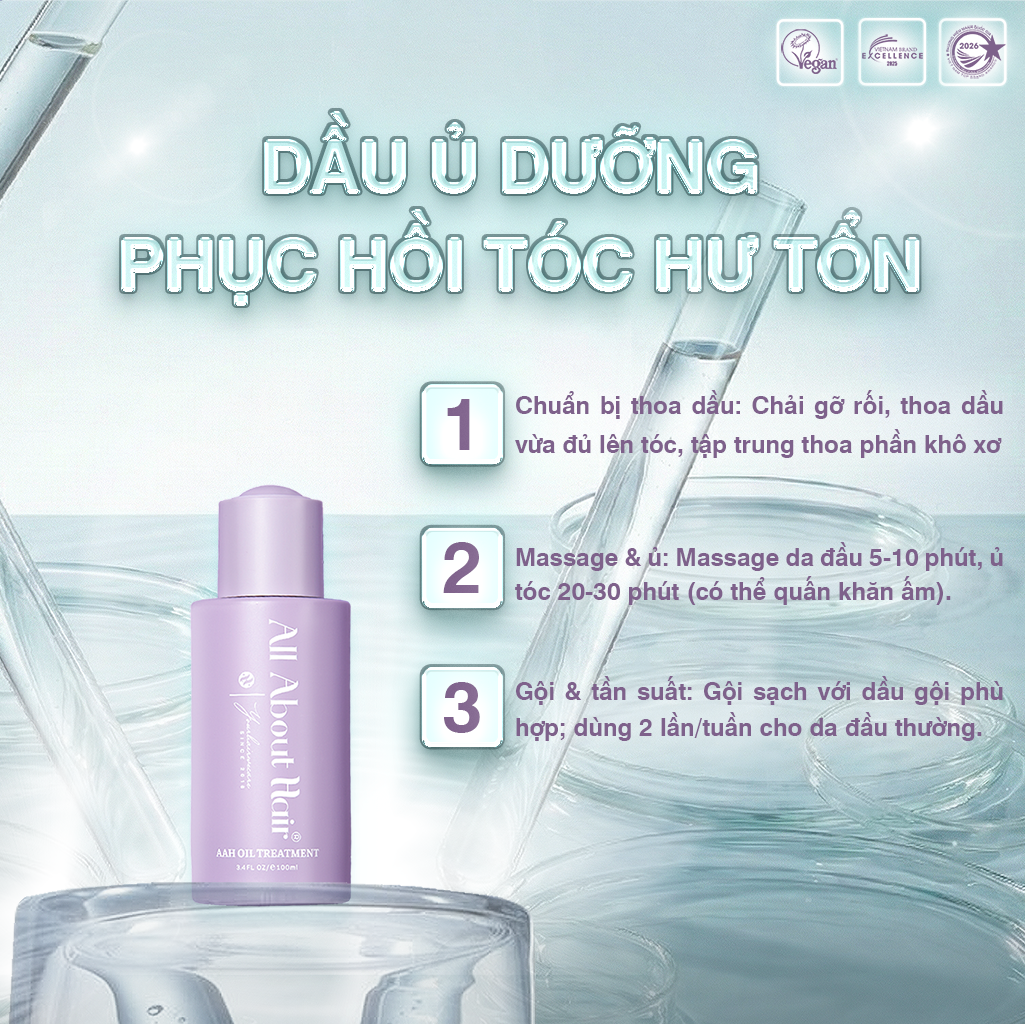  Dầu ủ dưỡng tóc Thuần chay - Oil Treatment Vegan 100ml 